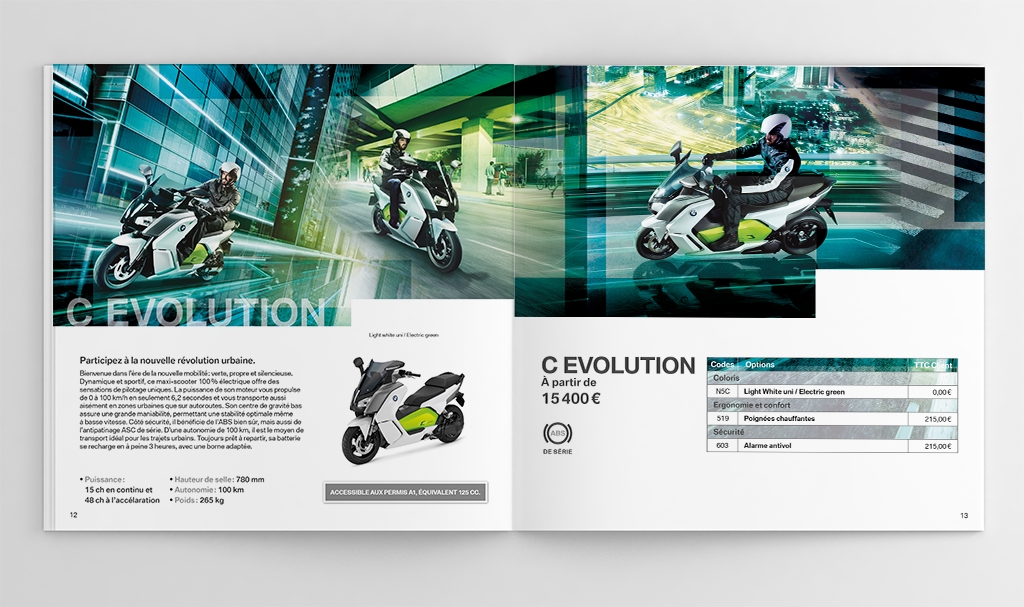 Catalogue scooters BMW C Evolution